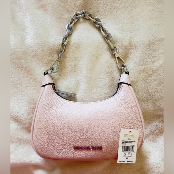 MICHAEL KORS Mini Zip Pouchette Powder Blush NWT - Picture 6 of 6